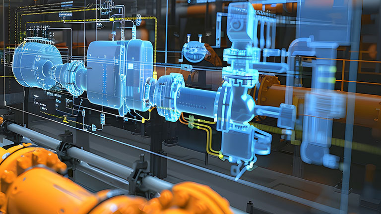 factory model on screen